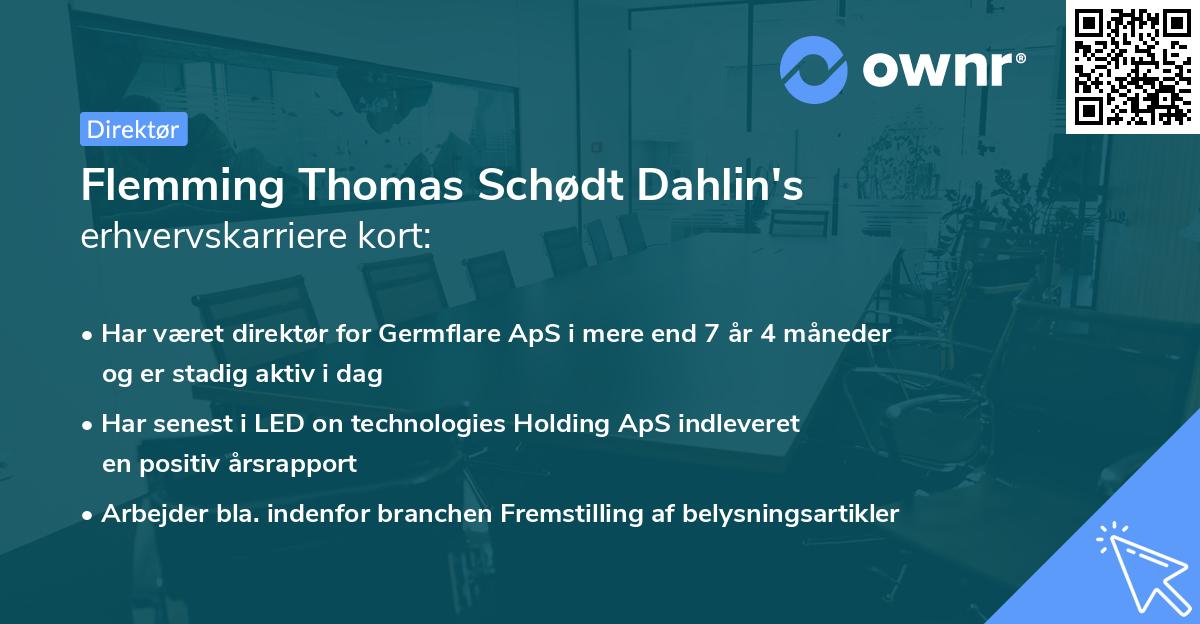Flemming Thomas Schødt Dahlin's erhvervskarriere kort
