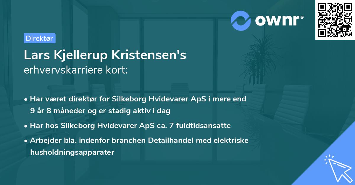 Lars Kjellerup Kristensen's erhvervskarriere kort