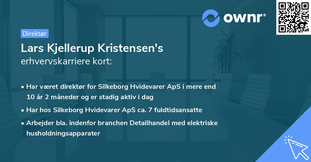 Lars Kjellerup Kristensen's erhvervskarriere kort