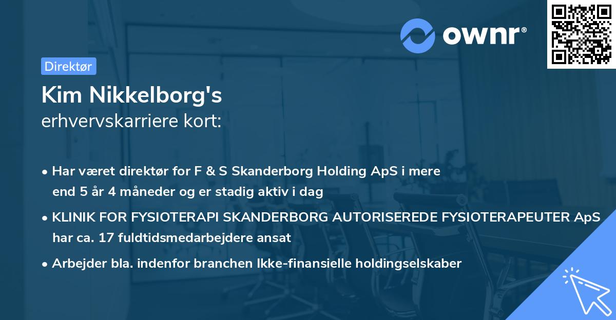 Kim Nikkelborg's erhvervskarriere kort