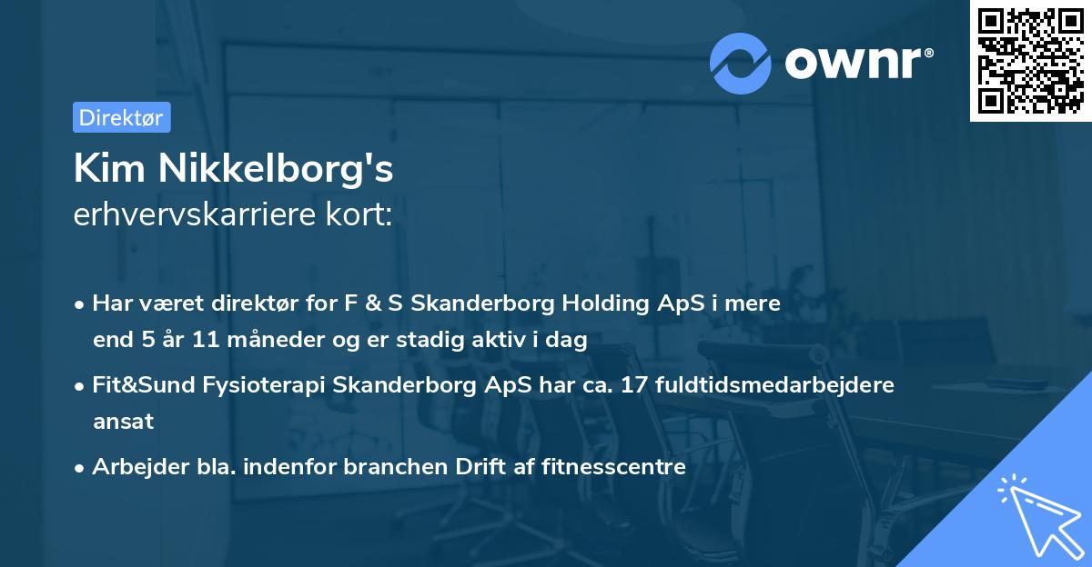 Kim Nikkelborg's erhvervskarriere kort
