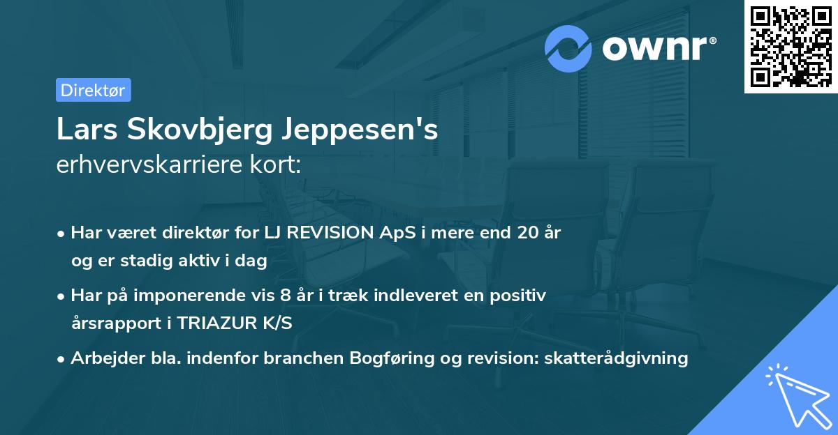 Lars Skovbjerg Jeppesen's erhvervskarriere kort