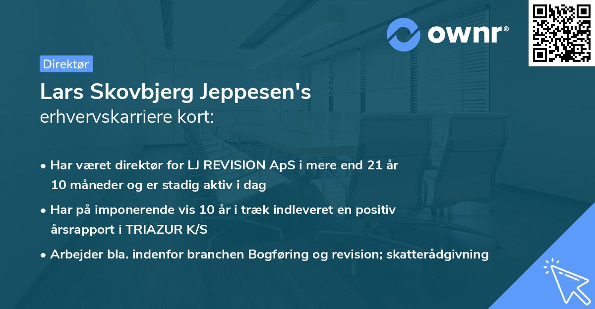 Lars Skovbjerg Jeppesen's erhvervskarriere kort