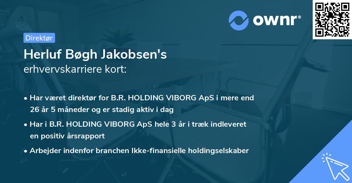 Herluf Bøgh Jakobsen's erhvervskarriere kort