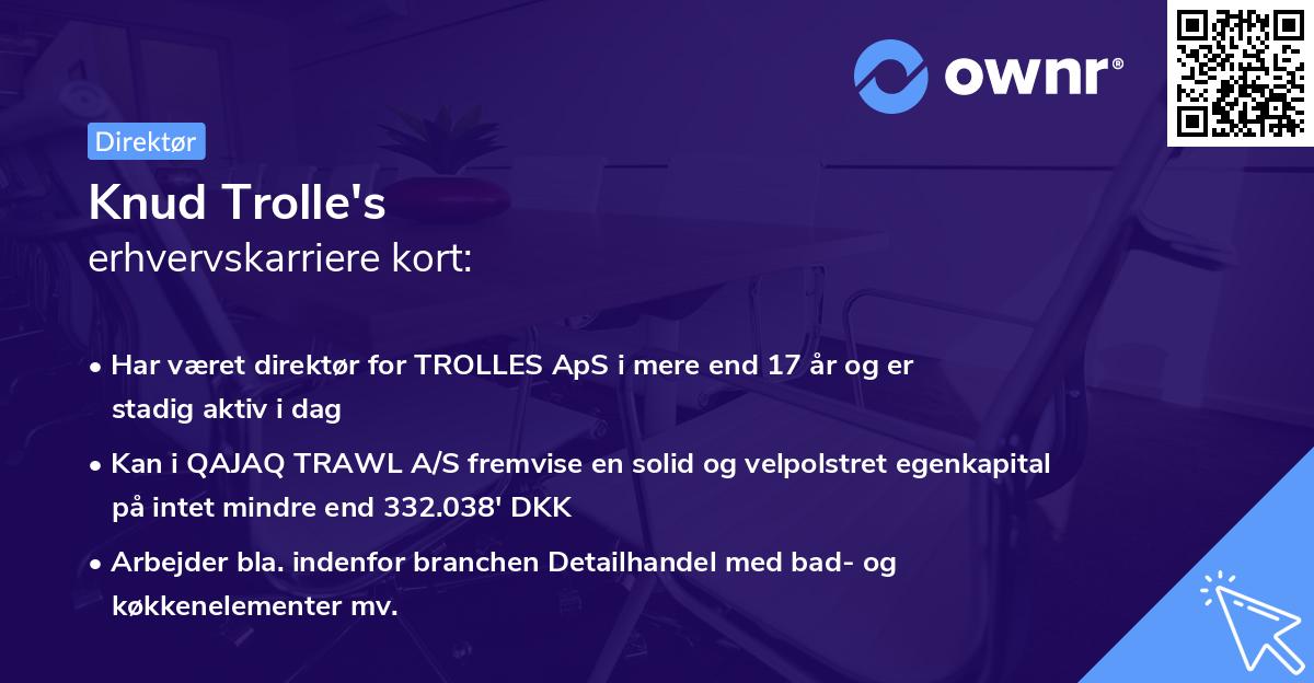 Knud Trolle's erhvervskarriere kort