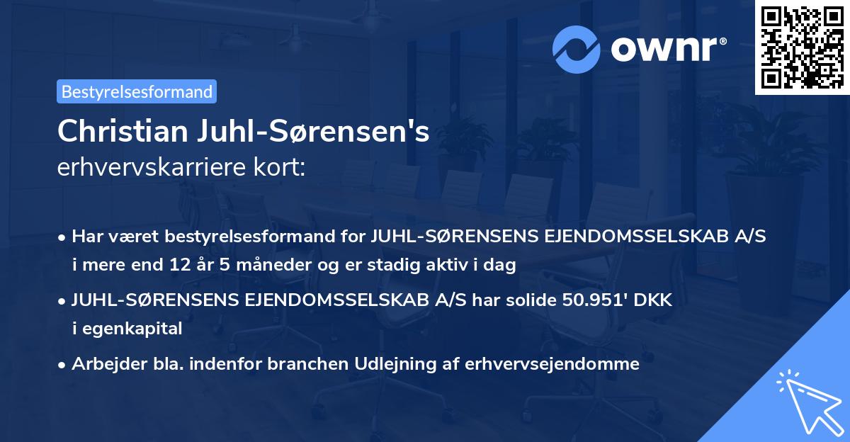 Christian Juhl-Sørensen's erhvervskarriere kort
