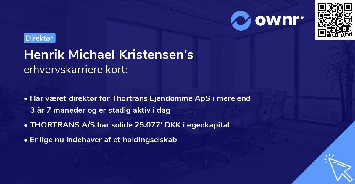 Henrik Michael Kristensen's erhvervskarriere kort