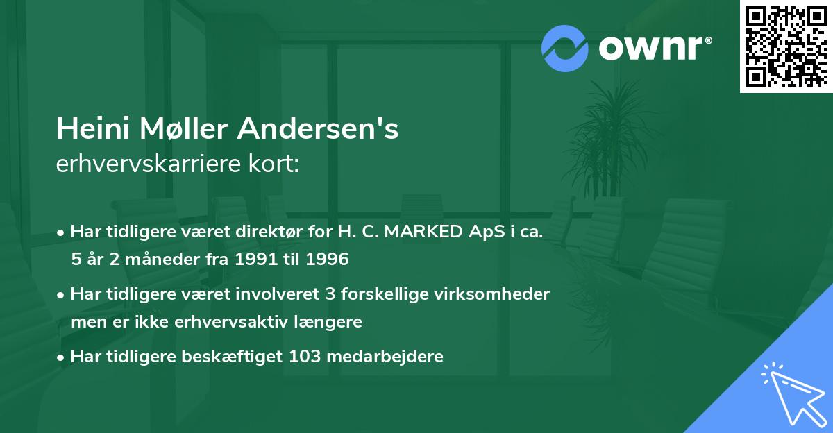 Heini Møller Andersen's erhvervskarriere kort