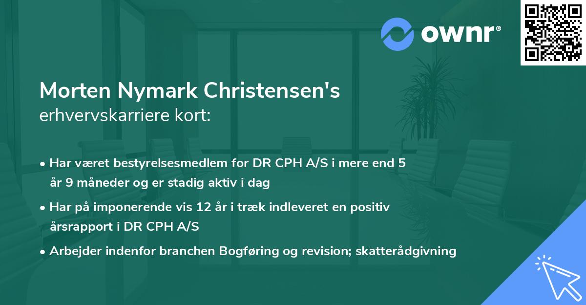 Morten Nymark Christensen's erhvervskarriere kort