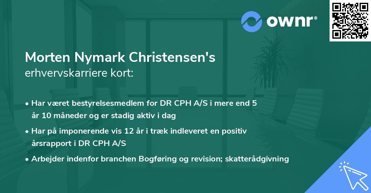 Morten Nymark Christensen's erhvervskarriere kort