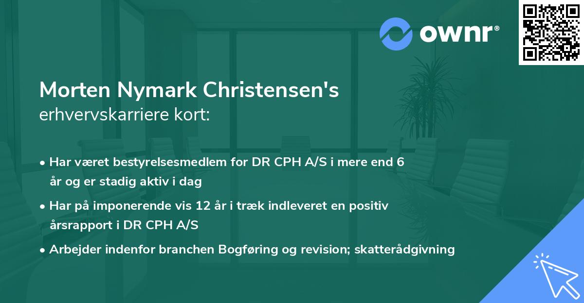 Morten Nymark Christensen's erhvervskarriere kort