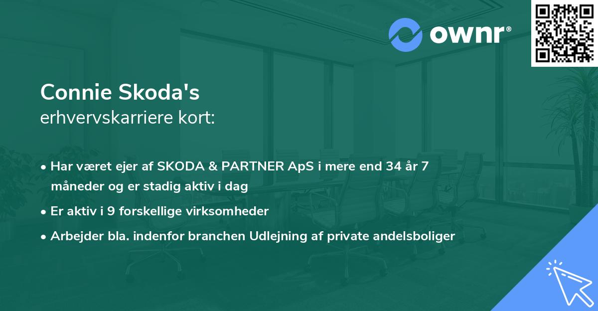 Connie Skoda's erhvervskarriere kort