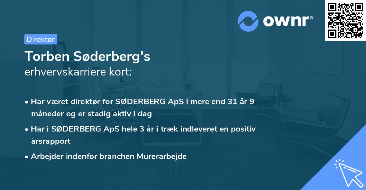 Torben Søderberg's erhvervskarriere kort