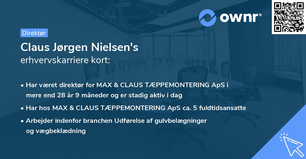 Claus Jørgen Nielsen's erhvervskarriere kort