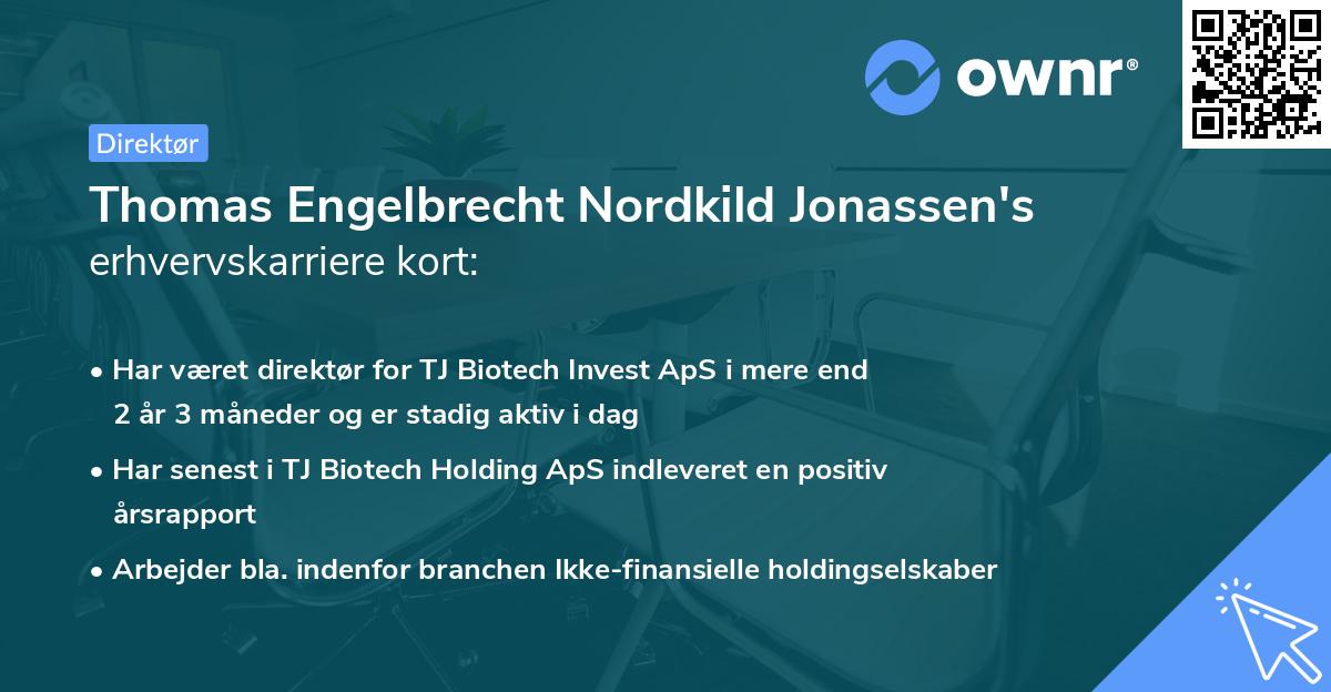 Thomas Engelbrecht Nordkild Jonassen's erhvervskarriere kort