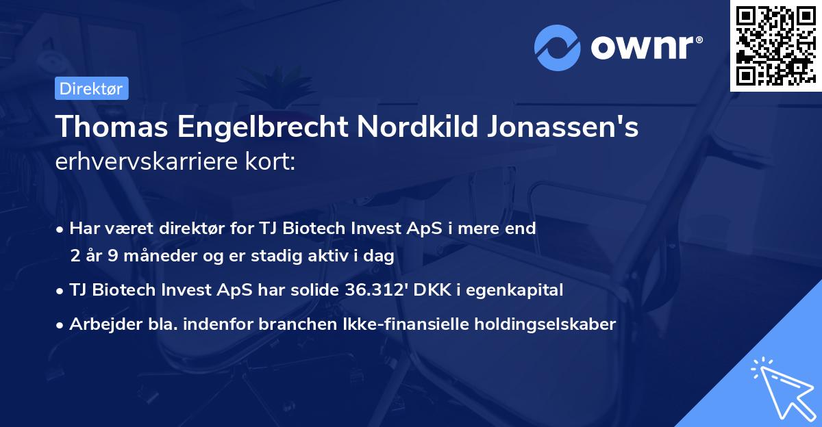 Thomas Engelbrecht Nordkild Jonassen's erhvervskarriere kort