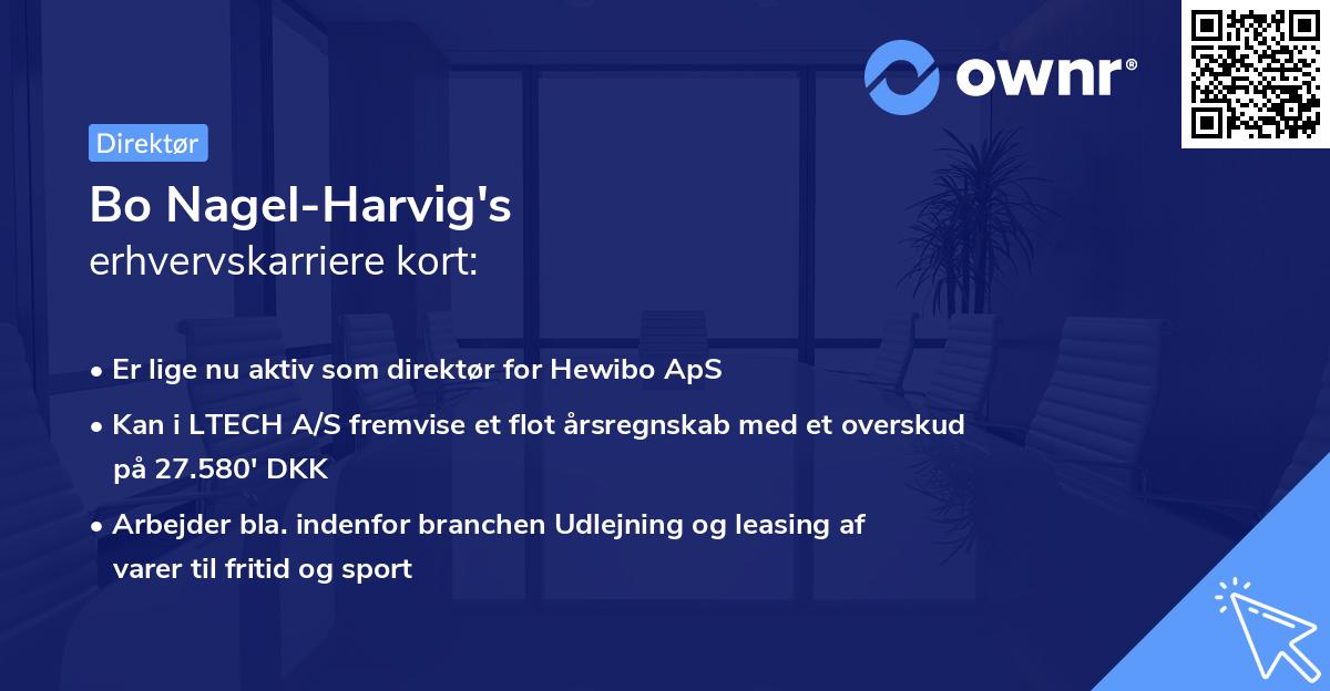 Bo Nagel-Harvig's erhvervskarriere kort