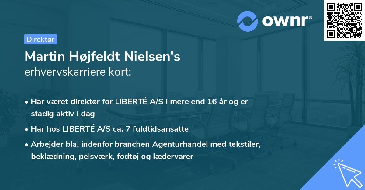 Martin Højfeldt Nielsen's erhvervskarriere kort