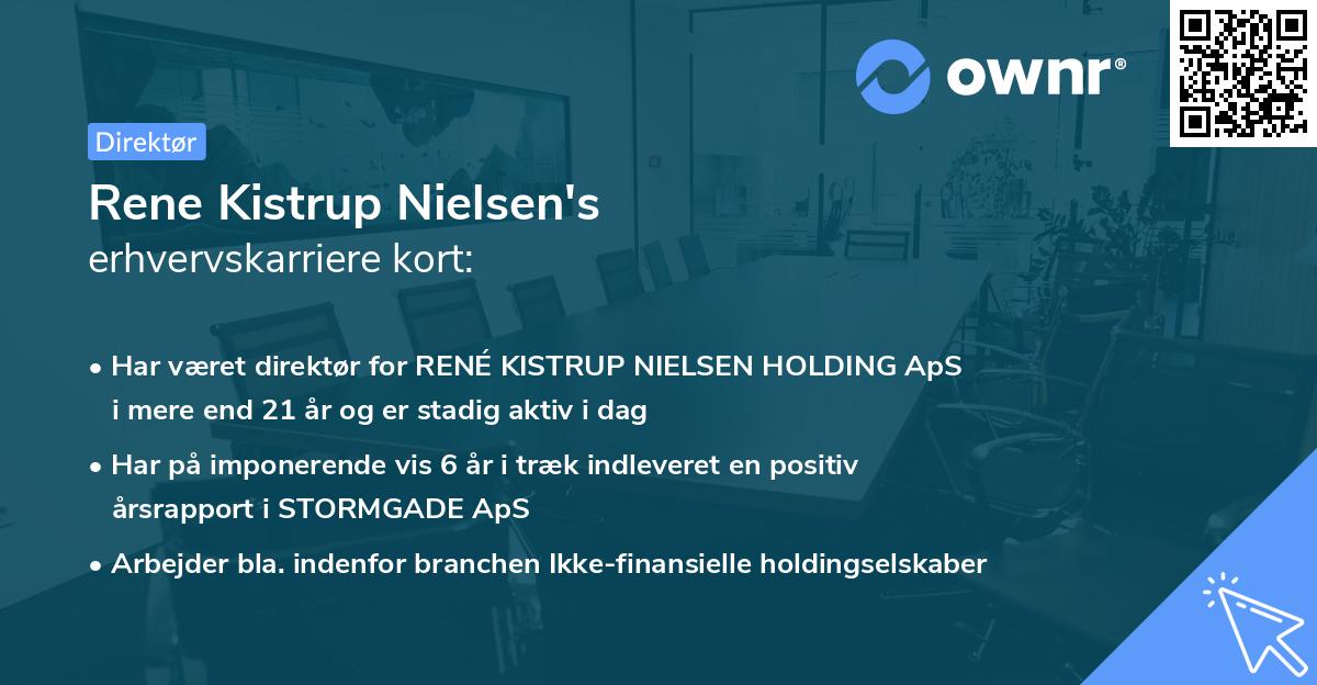 Rene Kistrup Nielsen's erhvervskarriere kort