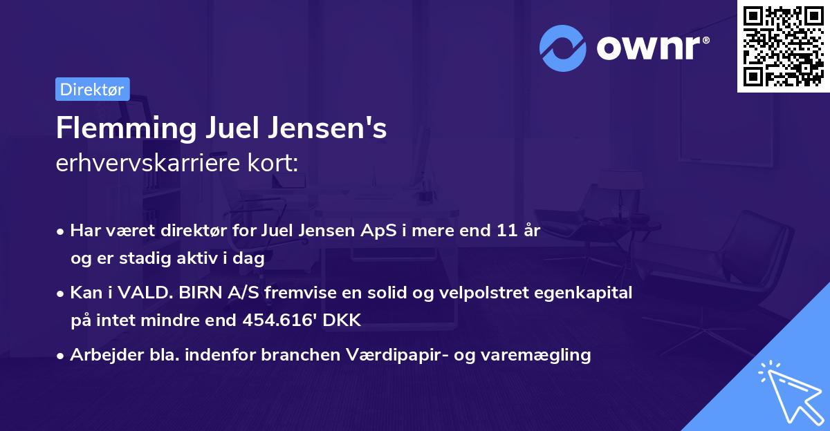 Flemming Juel Jensen's erhvervskarriere kort