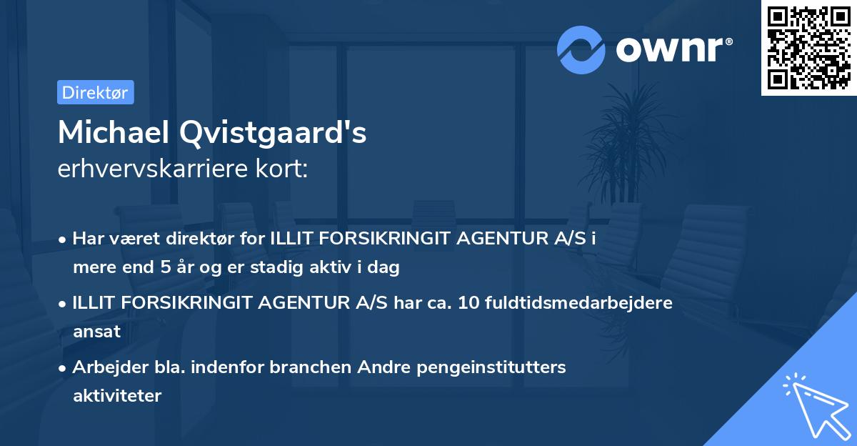 Michael Qvistgaard's erhvervskarriere kort