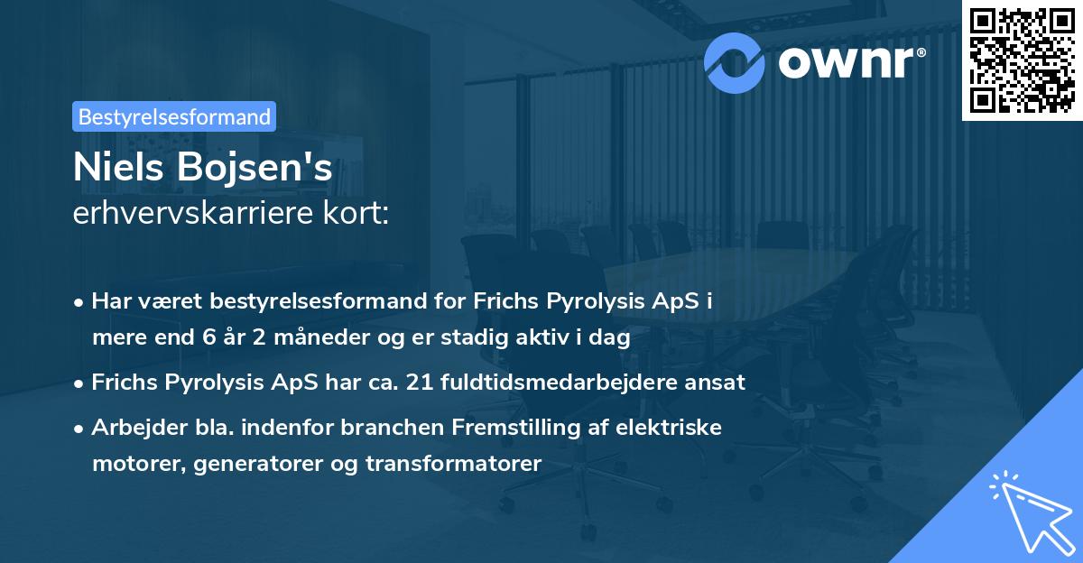 Niels Bojsen's erhvervskarriere kort
