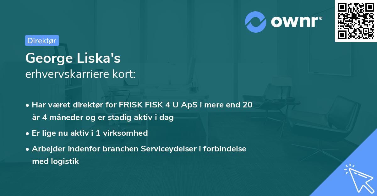 George Liska's erhvervskarriere kort