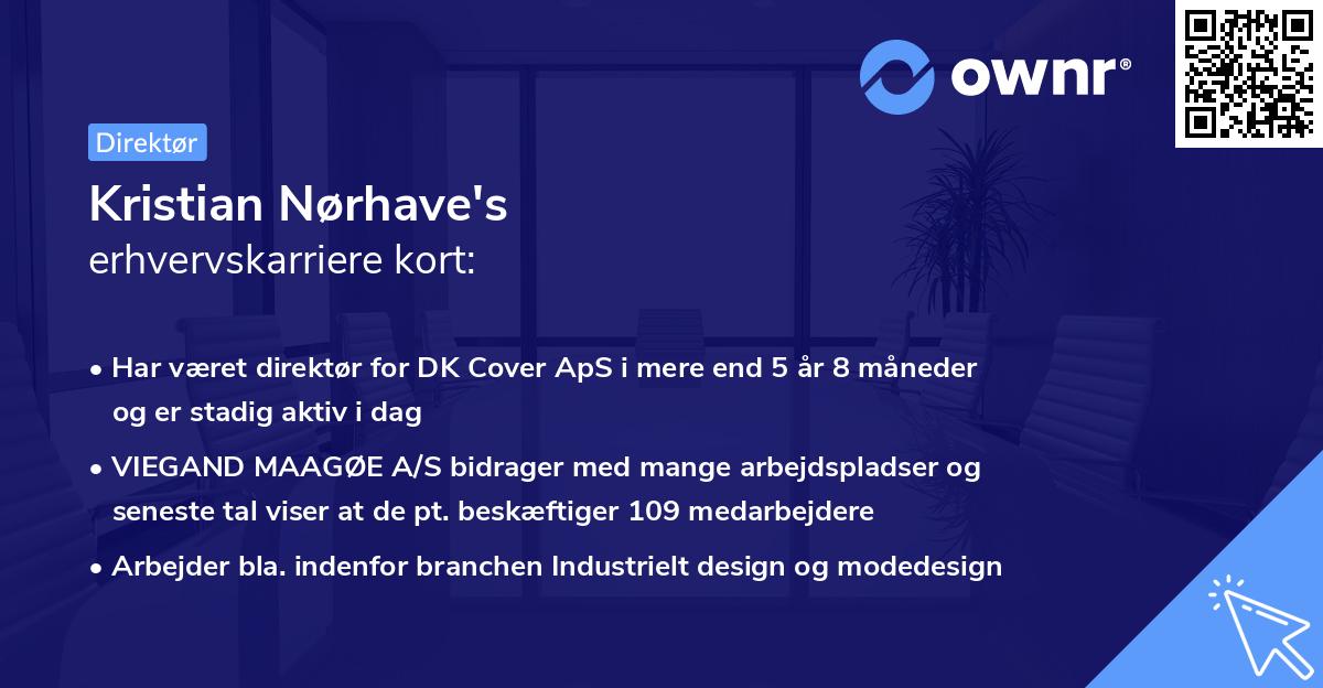 Kristian Nørhave's erhvervskarriere kort