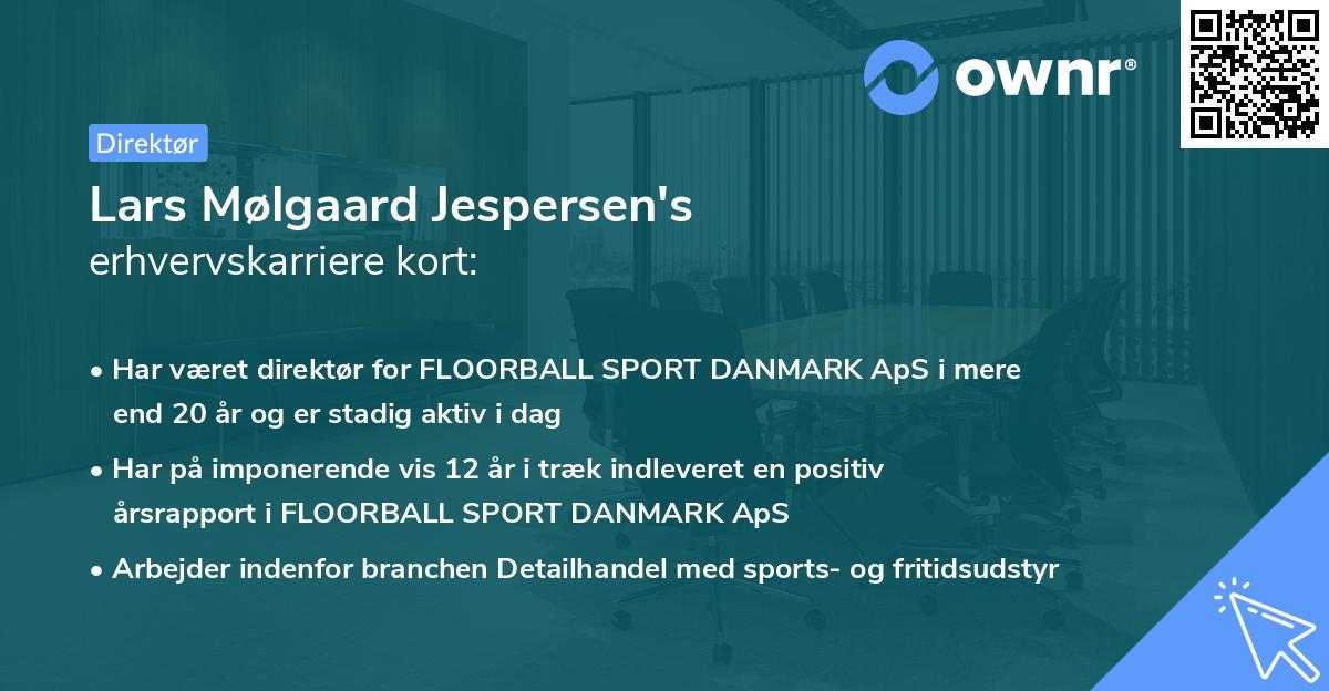 Lars Mølgaard Jespersen's erhvervskarriere kort