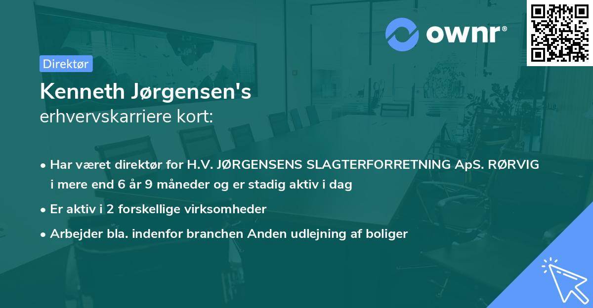 Kenneth Jørgensen's erhvervskarriere kort