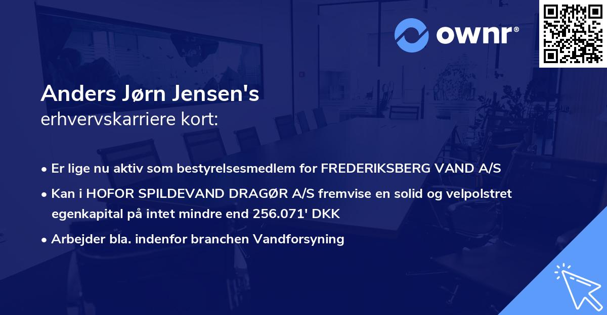 Anders Jørn Jensen's erhvervskarriere kort