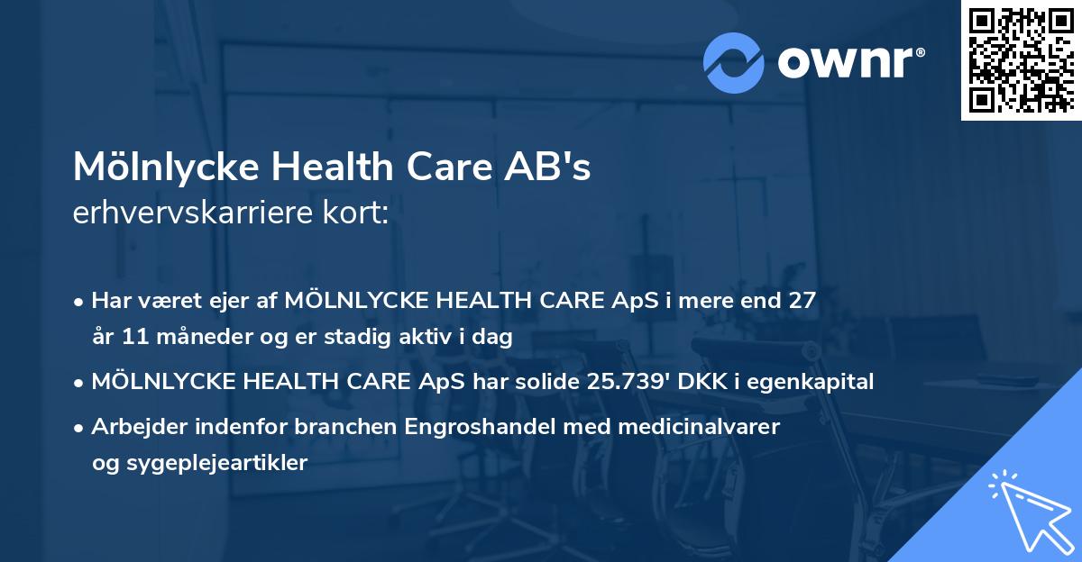 Mölnlycke Health Care AB's erhvervskarriere kort