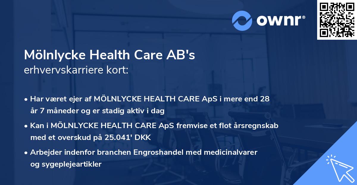 Mölnlycke Health Care AB's erhvervskarriere kort