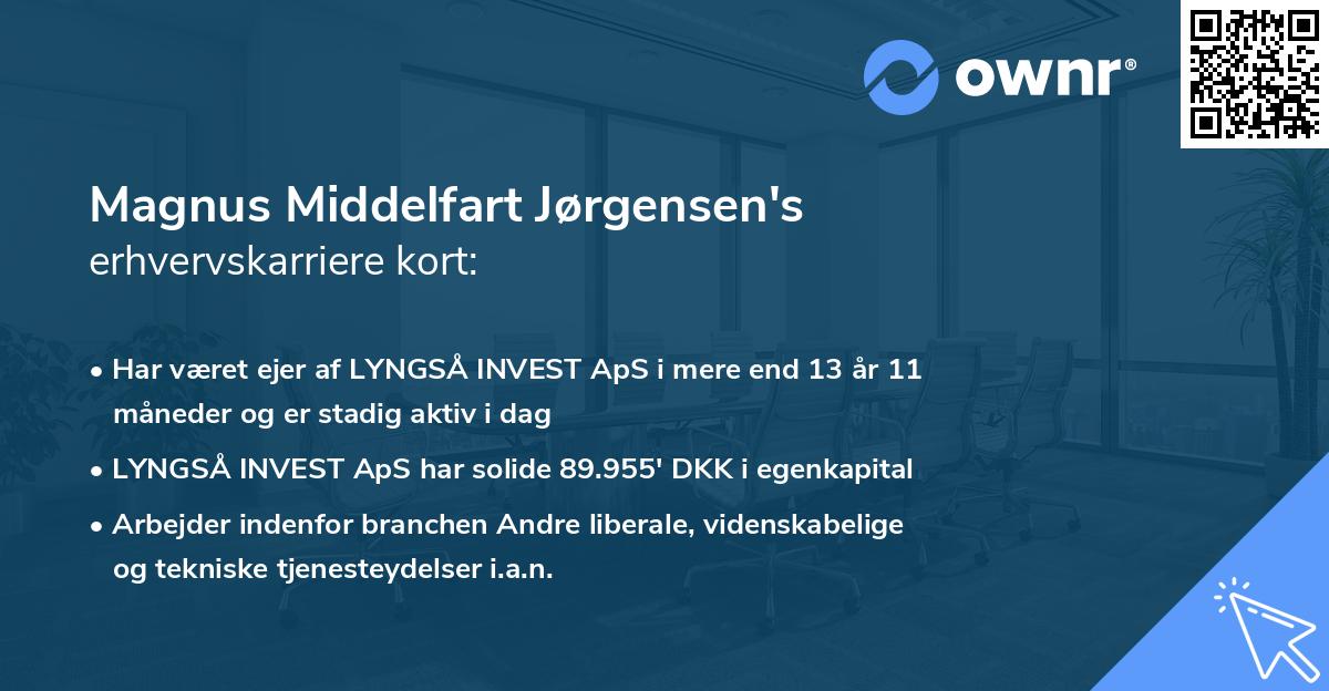 Magnus Middelfart Jørgensen's erhvervskarriere kort