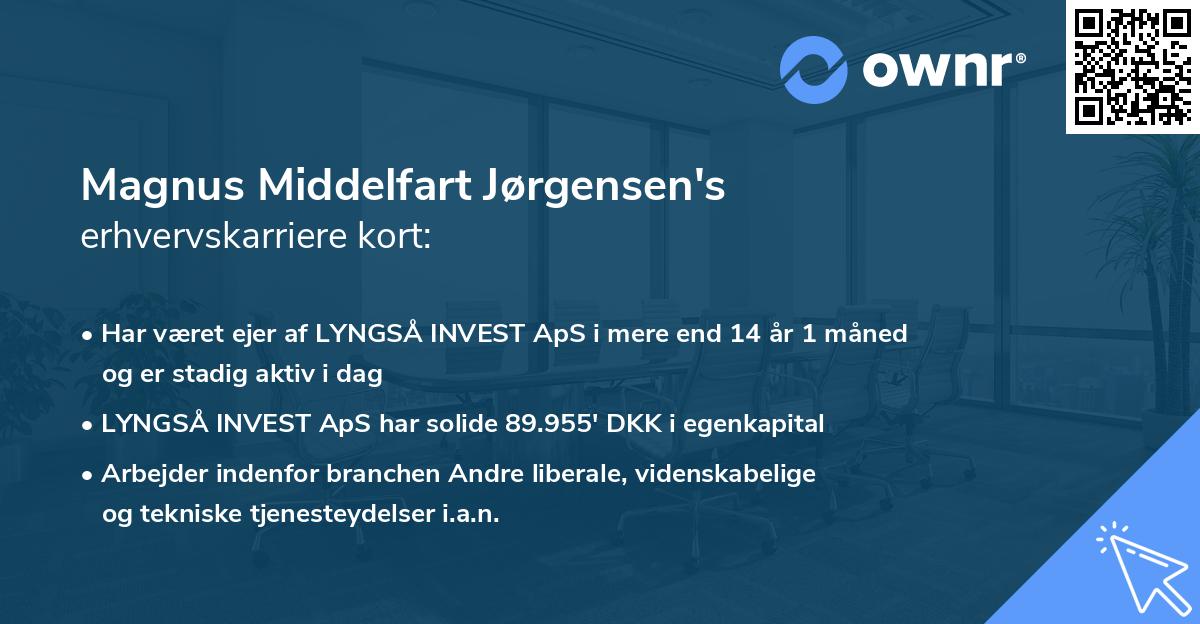 Magnus Middelfart Jørgensen's erhvervskarriere kort