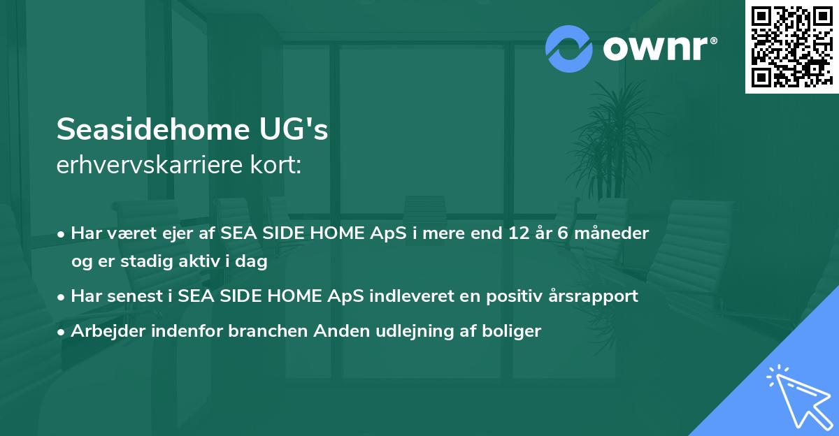 Seasidehome UG's erhvervskarriere kort