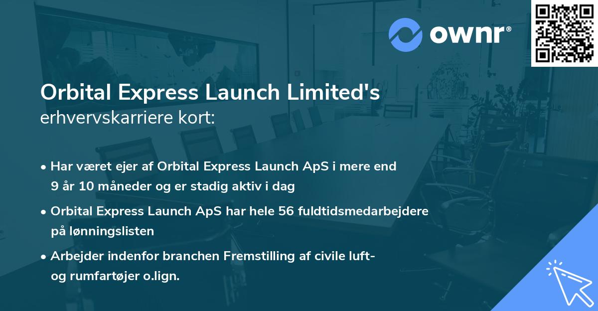 Orbital Express Launch Limited's erhvervskarriere kort