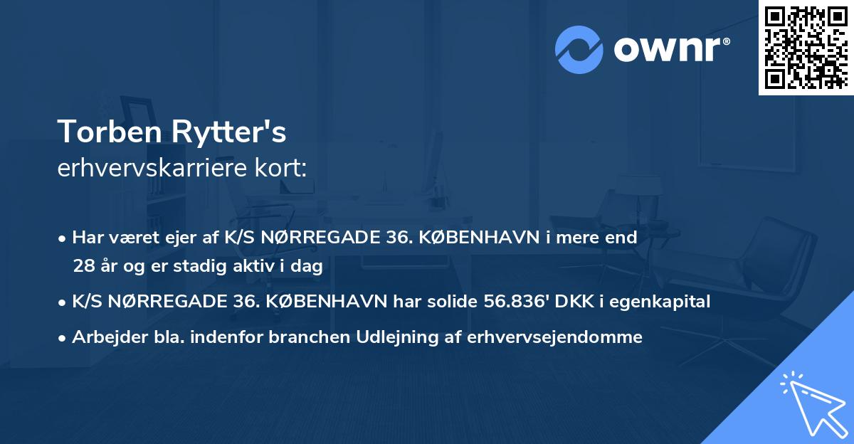 Torben Rytter's erhvervskarriere kort