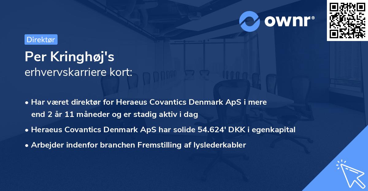 Per Kringhøj's erhvervskarriere kort