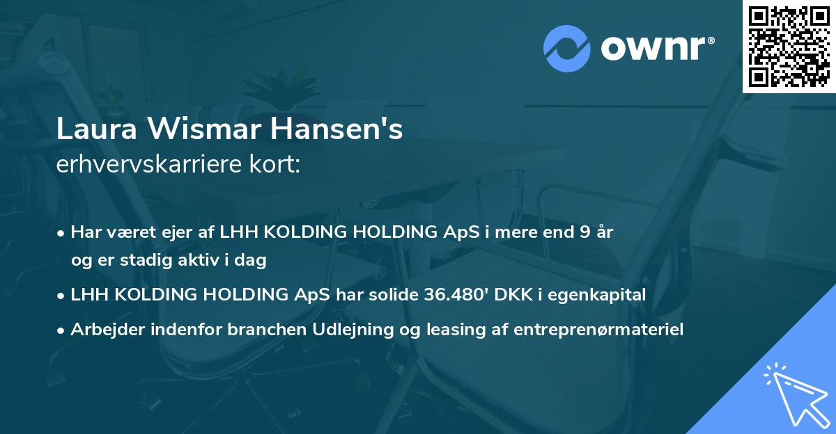 Laura Wismar Hansen's erhvervskarriere kort