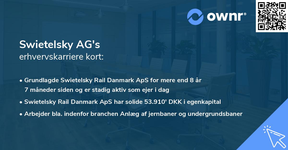 Swietelsky AG's erhvervskarriere kort