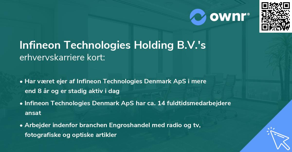 Infineon Technologies Holding B.V.'s erhvervskarriere kort