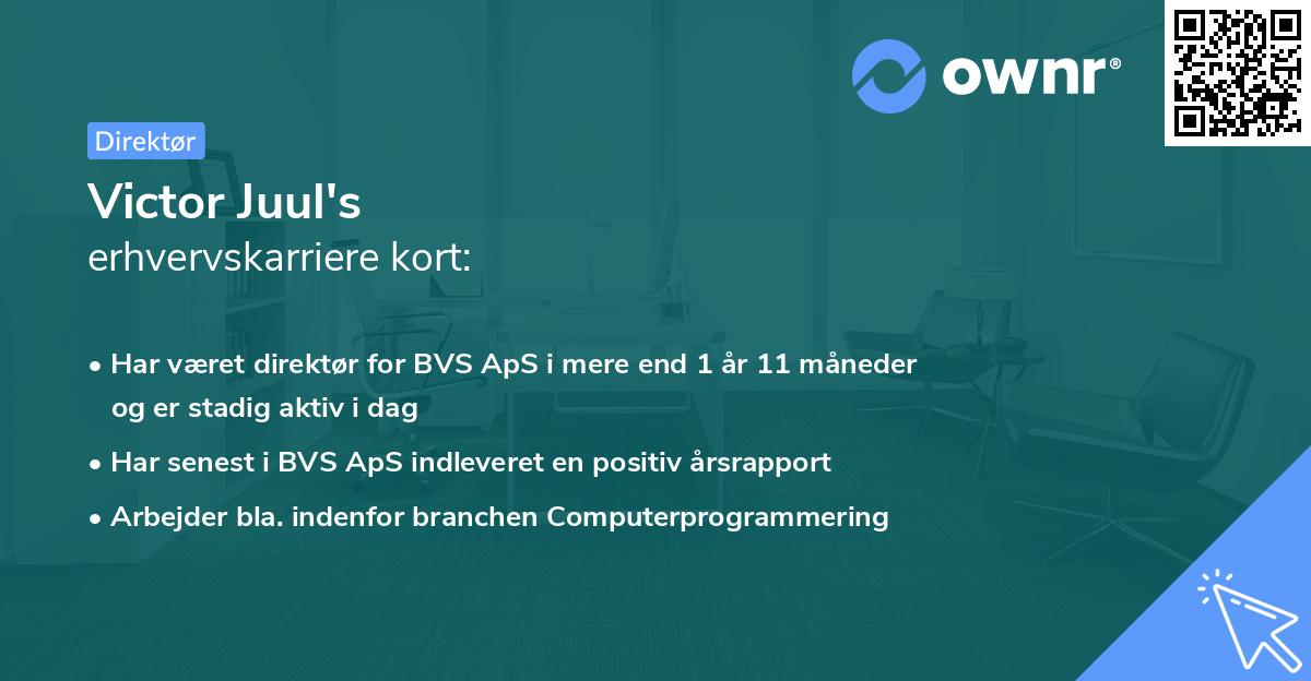 Victor Juul's erhvervskarriere kort