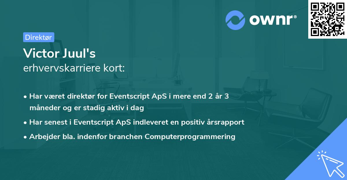 Victor Juul's erhvervskarriere kort