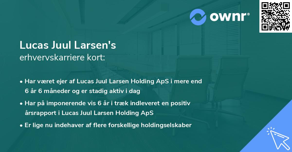 Lucas Juul Larsen's erhvervskarriere kort