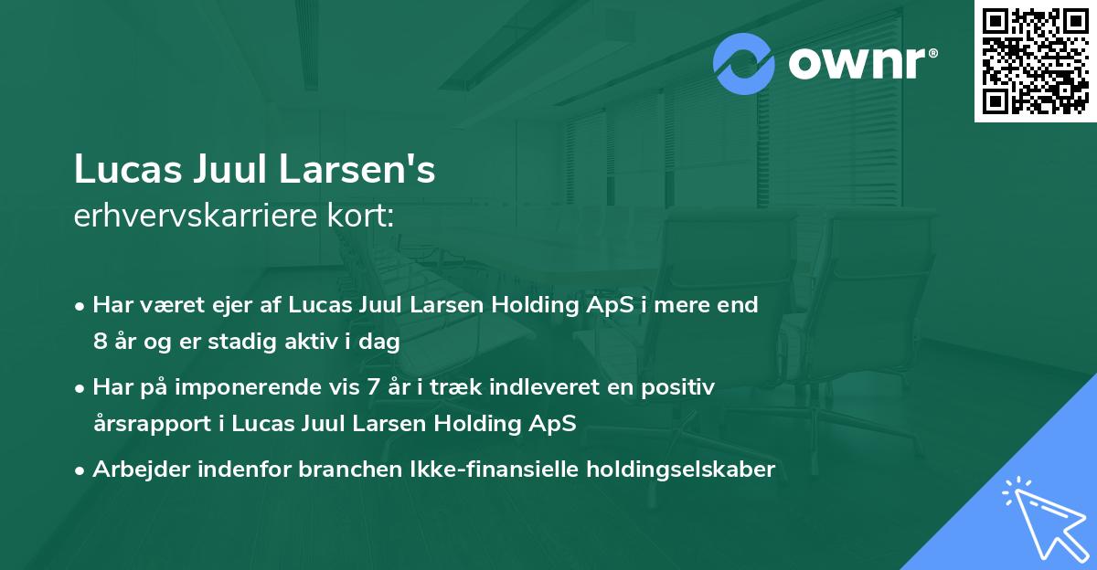 Lucas Juul Larsen's erhvervskarriere kort