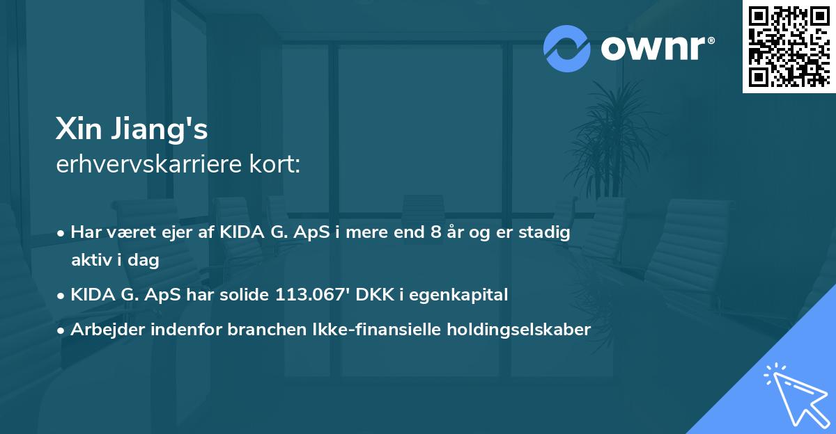 Xin Jiang's erhvervskarriere kort