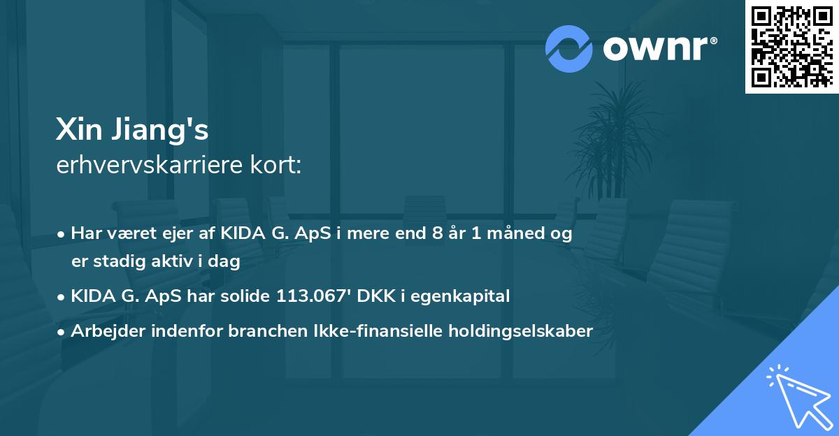 Xin Jiang's erhvervskarriere kort