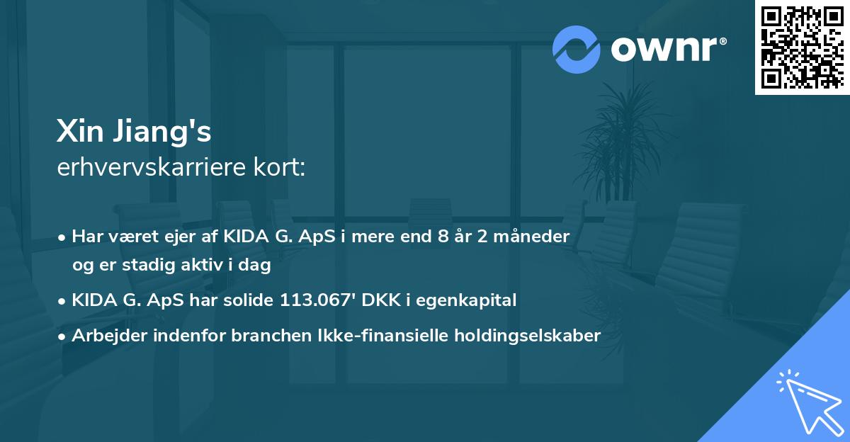 Xin Jiang's erhvervskarriere kort