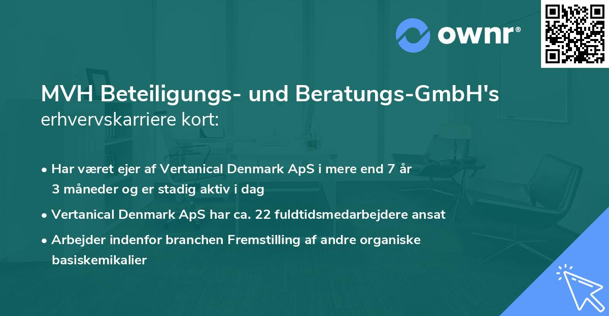 MVH Beteiligungs- und Beratungs-GmbH's erhvervskarriere kort